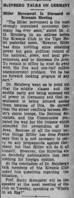 Heinberg Talks on Germany
